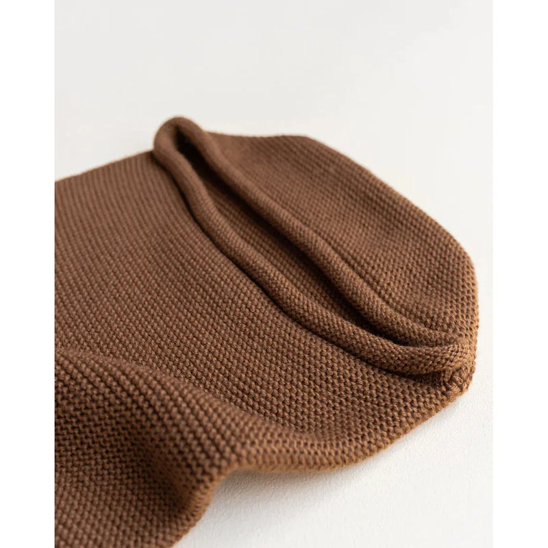 Hvid Chocolate Merino Wool Knitted Cocoon