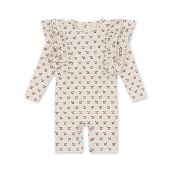 Konges Sløjd Manuka Cherry Motif Frill Onesie