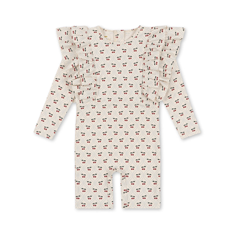 Konges Sløjd Manuka Cherry Motif Frill Onesie