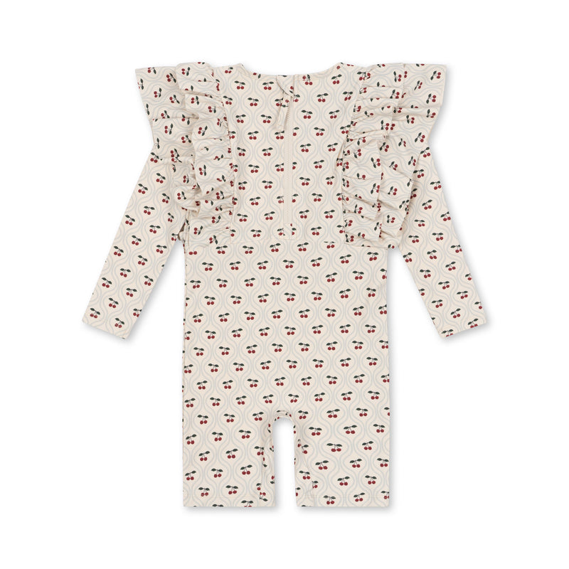 Konges Sløjd Manuka Cherry Motif Frill Onesie