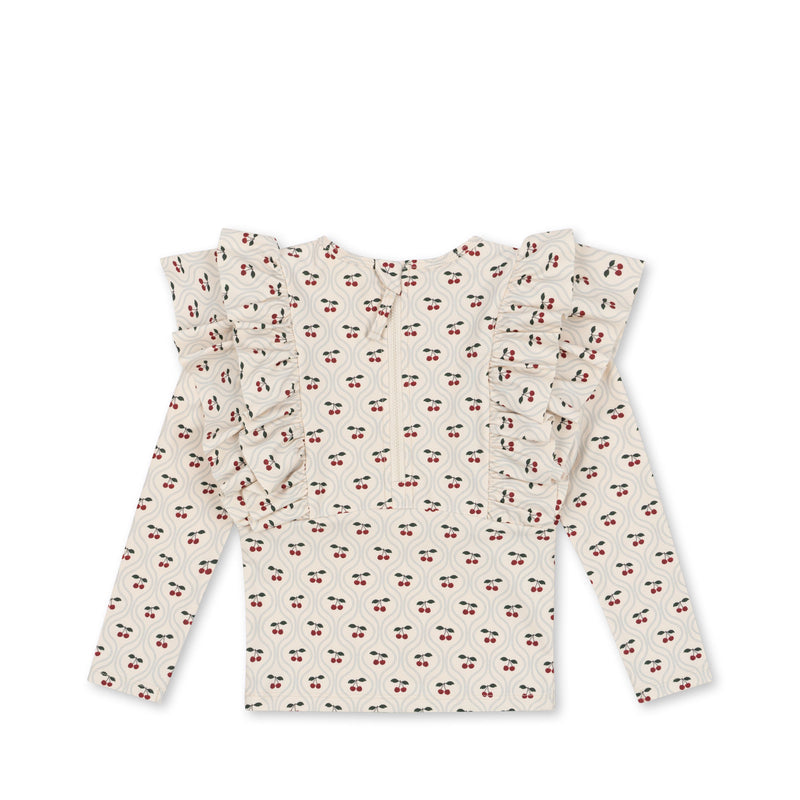 Konges Sløjd Manuka Cherry Motif Frill Blouse