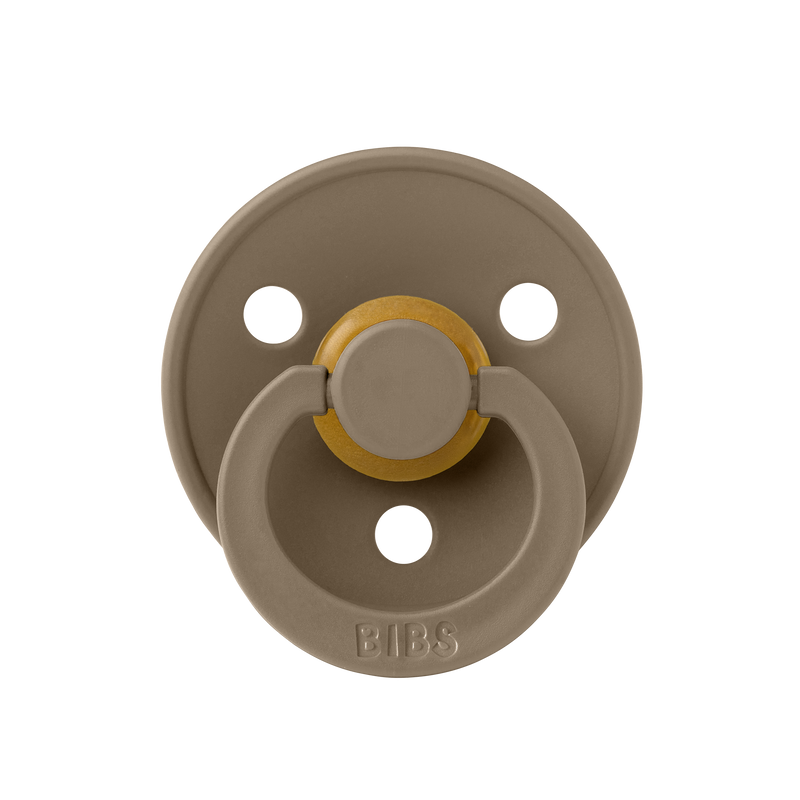 Bibs Dark Oak Natural Rubber Pacifier