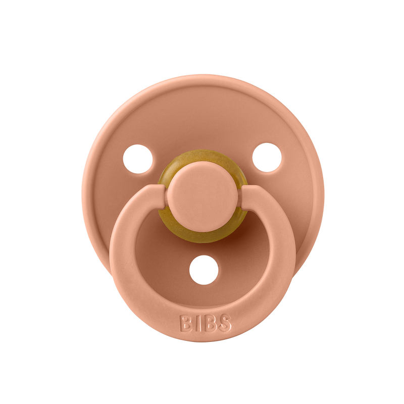 Bibs Peach Natural Rubber Pacifier