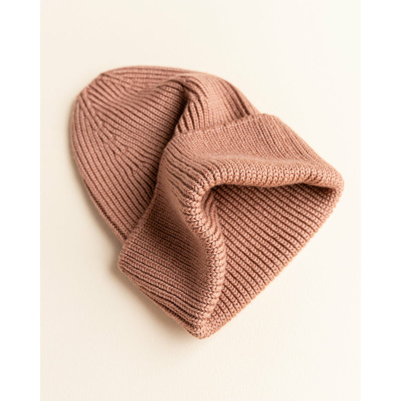 Hvid Mama Terracotta Merino Wool Fonzie Beanie