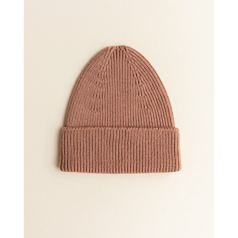 Hvid Mama Terracotta Merino Wool Fonzie Beanie