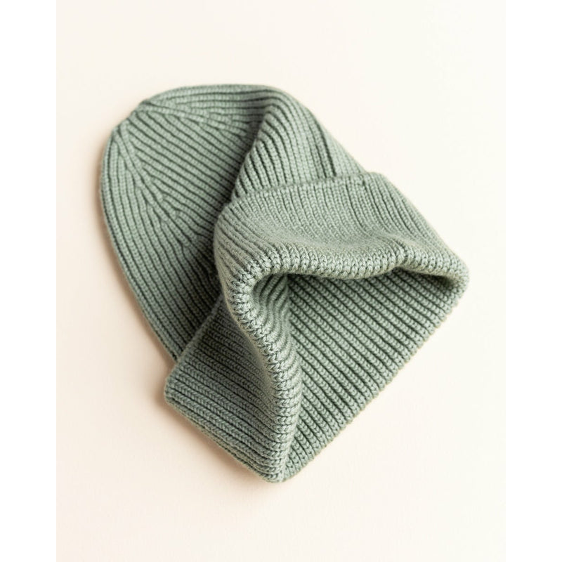 Hvid Mama Sage Merino Wool Fonzie Beanie