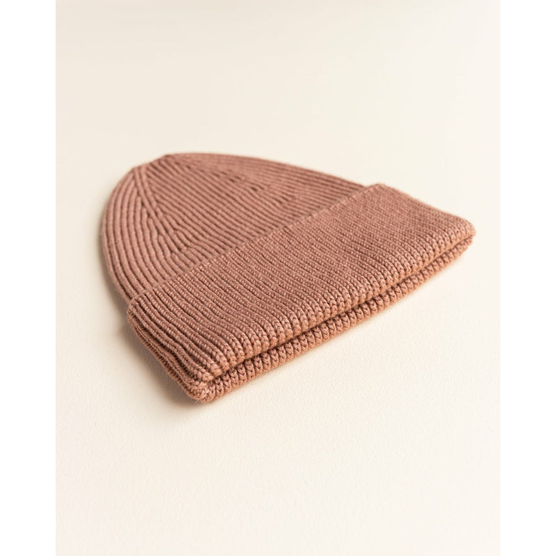 Hvid Mama Terracotta Merino Wool Fonzie Beanie