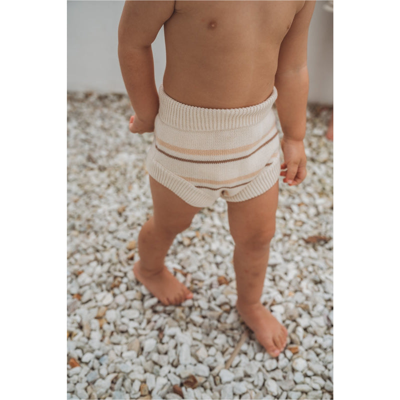 Illoura Apricot Stripe Essential Knit Bloomers