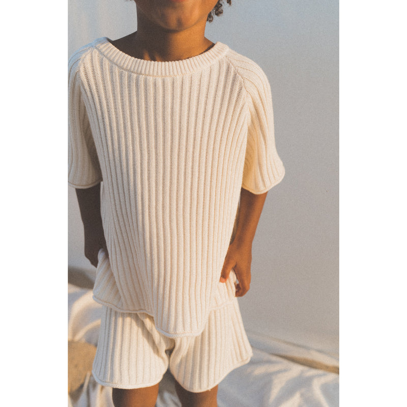 Illoura Vanilla Essential Knit Ribbed Shorts