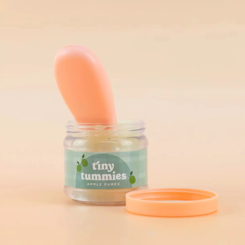 Tiny Harlow Tiny Tummies Apple Puree Jar And Spoon