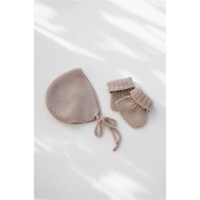 Illoura Mushroom Alba Knit Bonnet