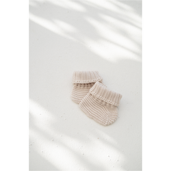 Illoura Natural Alba Knit Booties