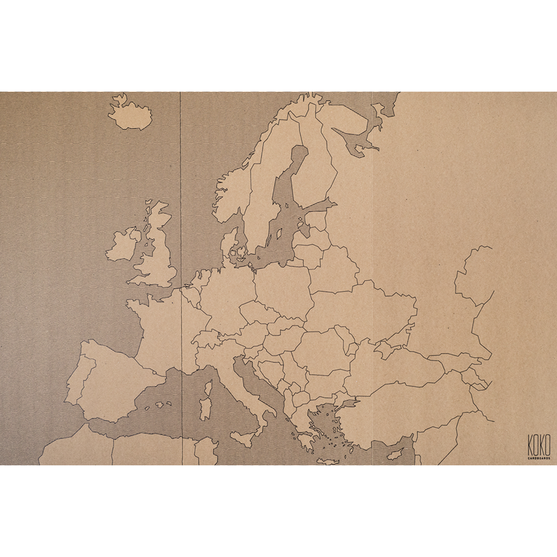 Koko Cardboards Map Of Europe