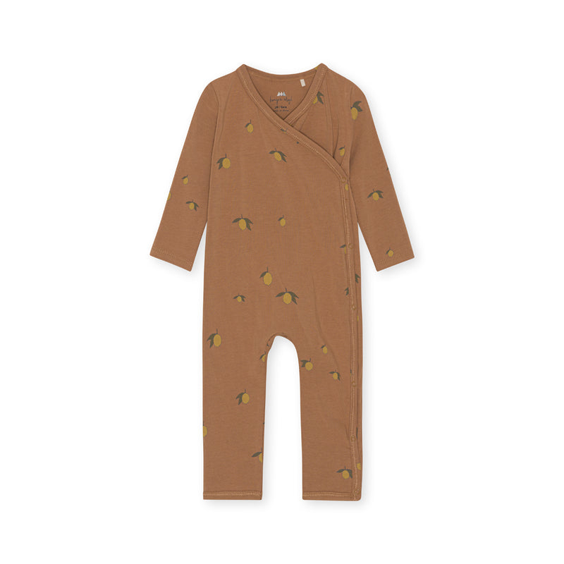 Konges Sløjd Lemon Brown Newborn Onesie