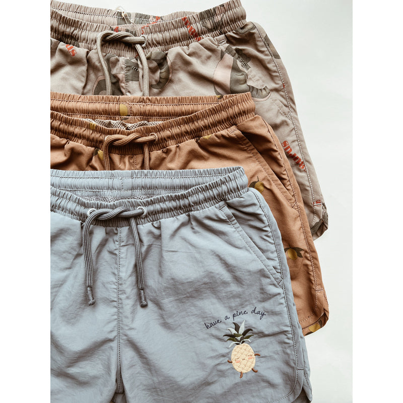 Konges Sløjd Asnou Lemon Brown Swim Shorts