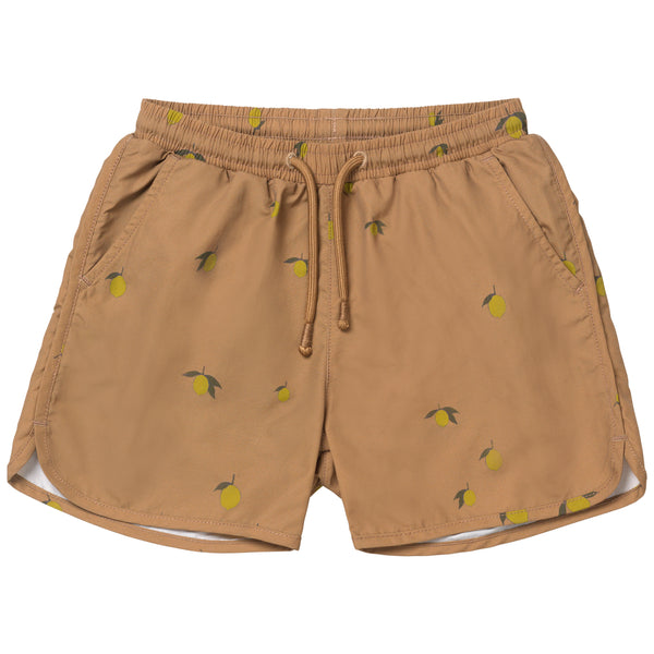 Konges Sløjd Asnou Lemon Brown Swim Shorts