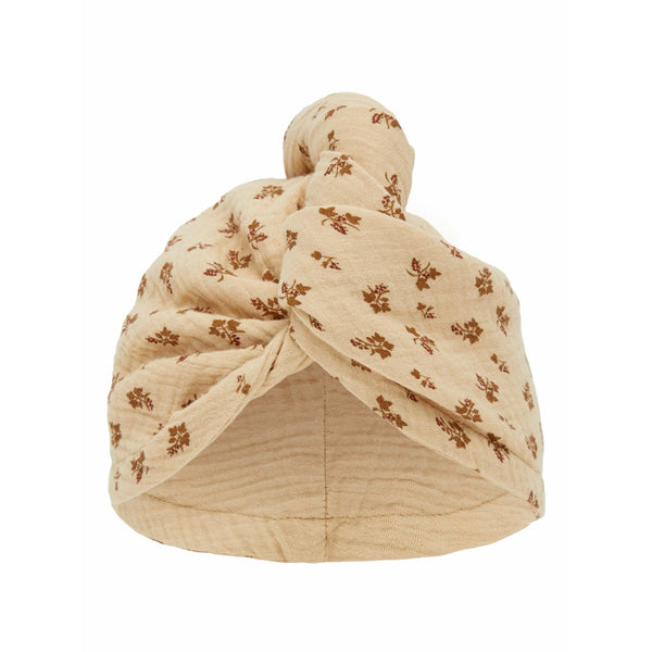 Lil' Atelier Croissant Floral Muslin Turban