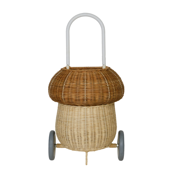 Olli Ella Natural Mushroom Rattan Luggy