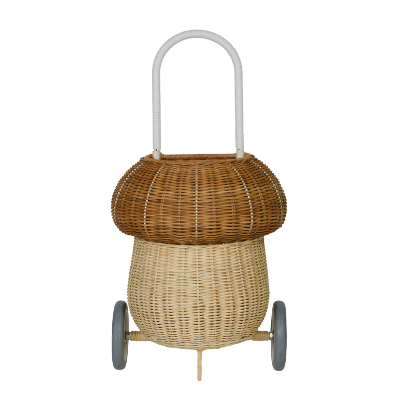 Olli Ella Natural Mushroom Rattan Luggy