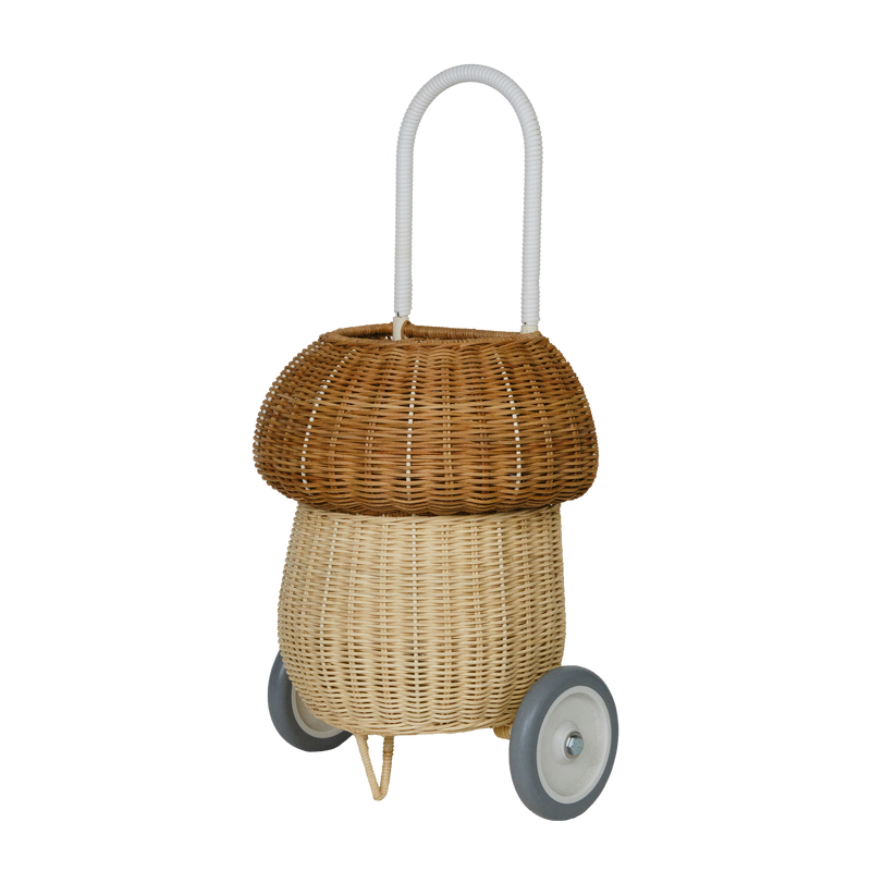 Olli Ella Natural Mushroom Rattan Luggy