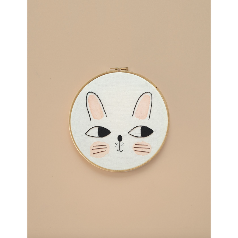 Aro Bunny Embroidery Hoop