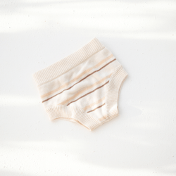 Illoura Apricot Stripe Essential Knit Bloomers