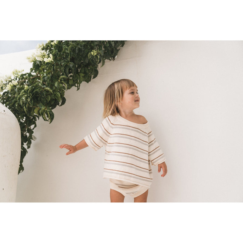 Illoura Blue Stripe Essential Knit Bloomers