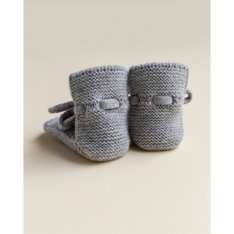 Hvid Grey Melange Merino Wool Booties