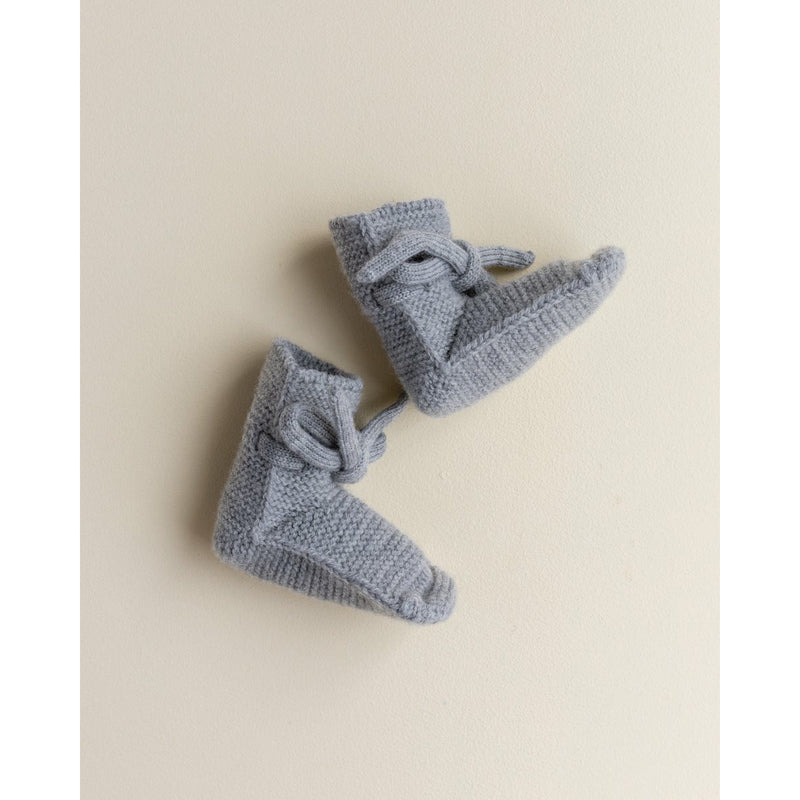 Hvid Grey Melange Merino Wool Booties