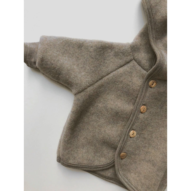 Engel Natur Walnut Wool Hooded Jacket