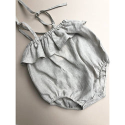 Lille Natural Maja Linen Frill Romper