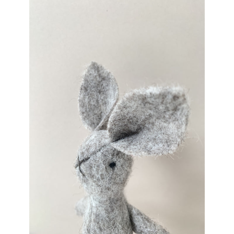 Mims Heritage Fawn Natural Wool Bunny